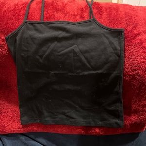 Black target tank top